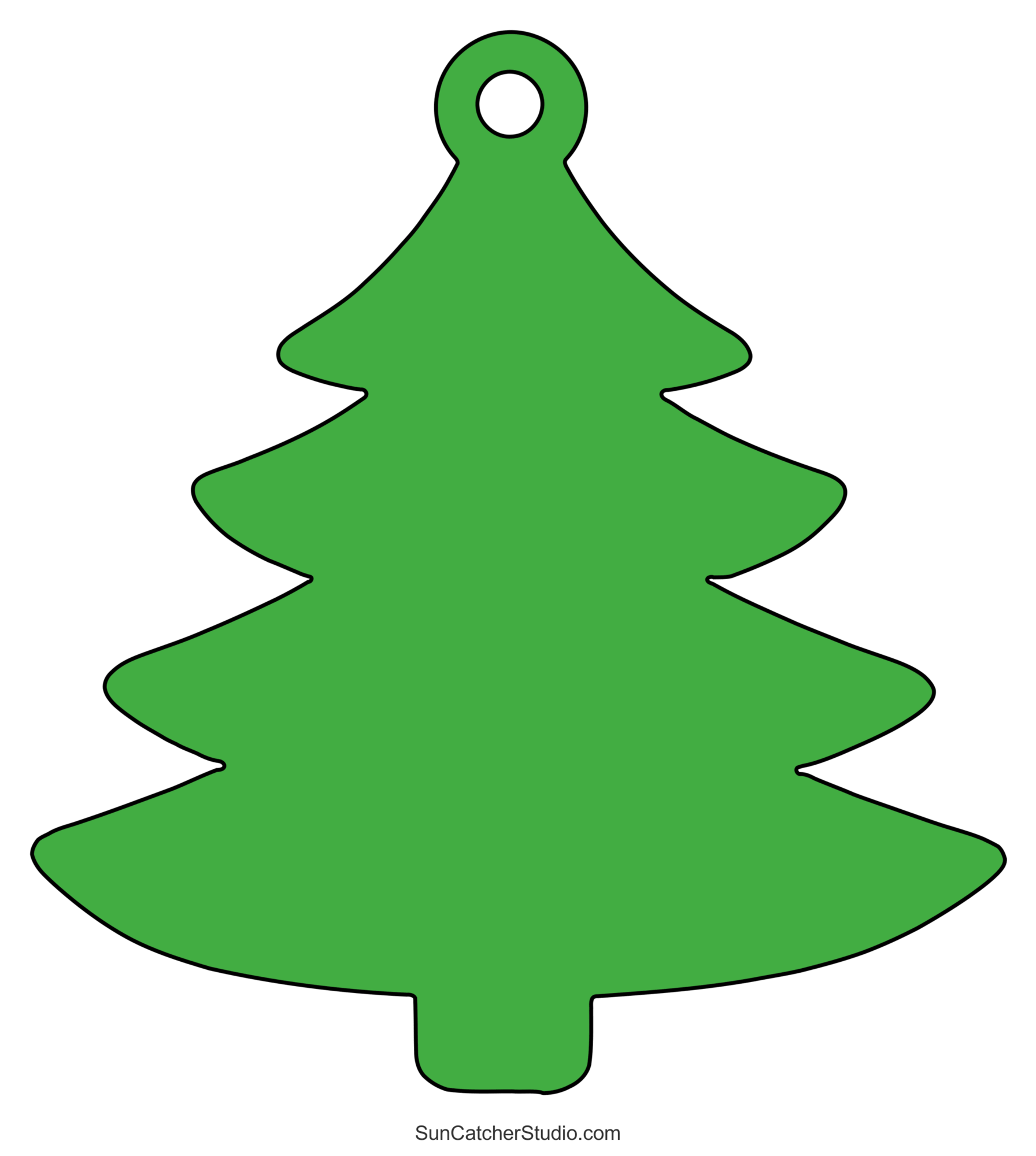 christmas tree templates and stencils (free printable patterns